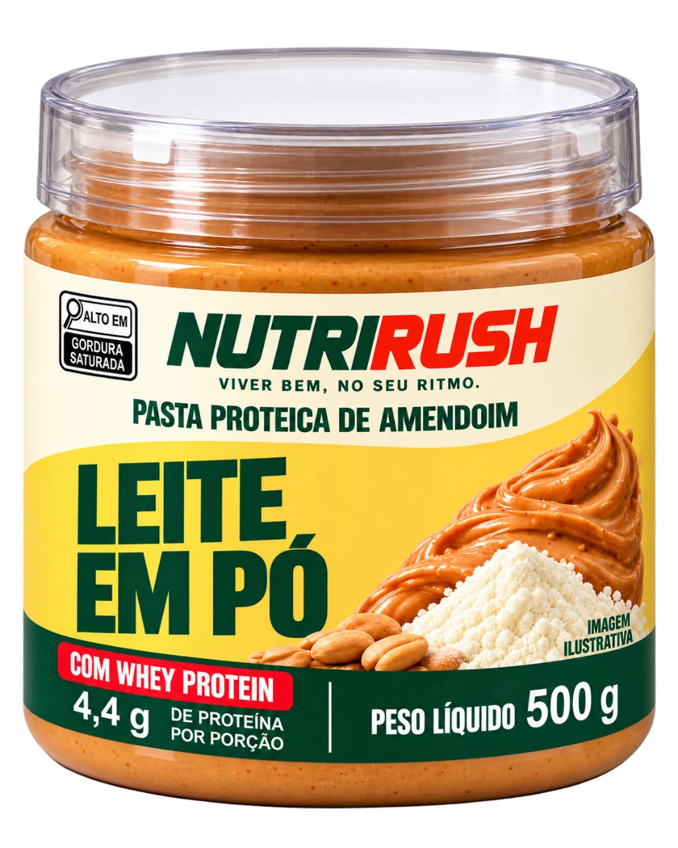 Pasta de amendoim com whey protein, 500 g